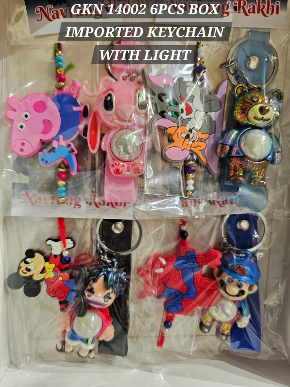 GKN14002 Imported Keychain With Light 70 Rs / Per pc ( 420 Rs Box 6 pc)